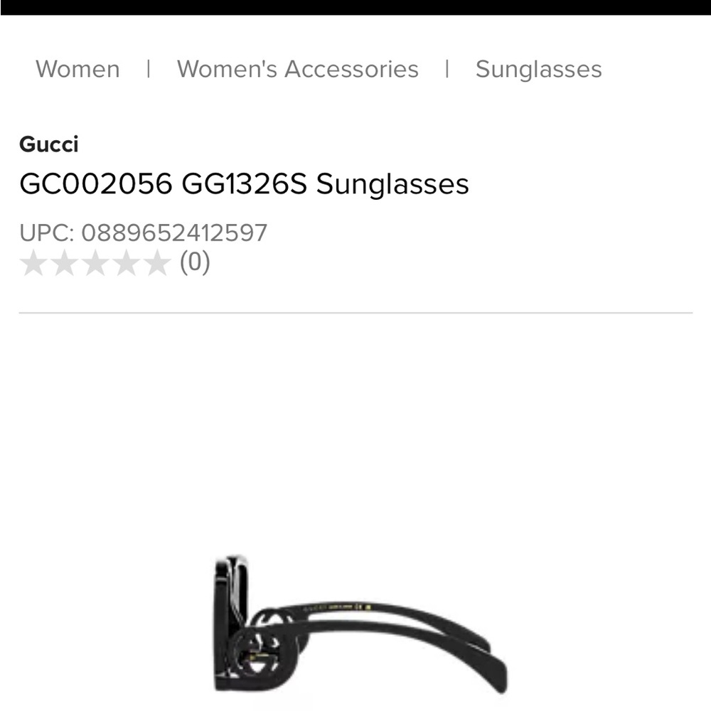 Gucci Black Sunglasses - Picture 2 of 3